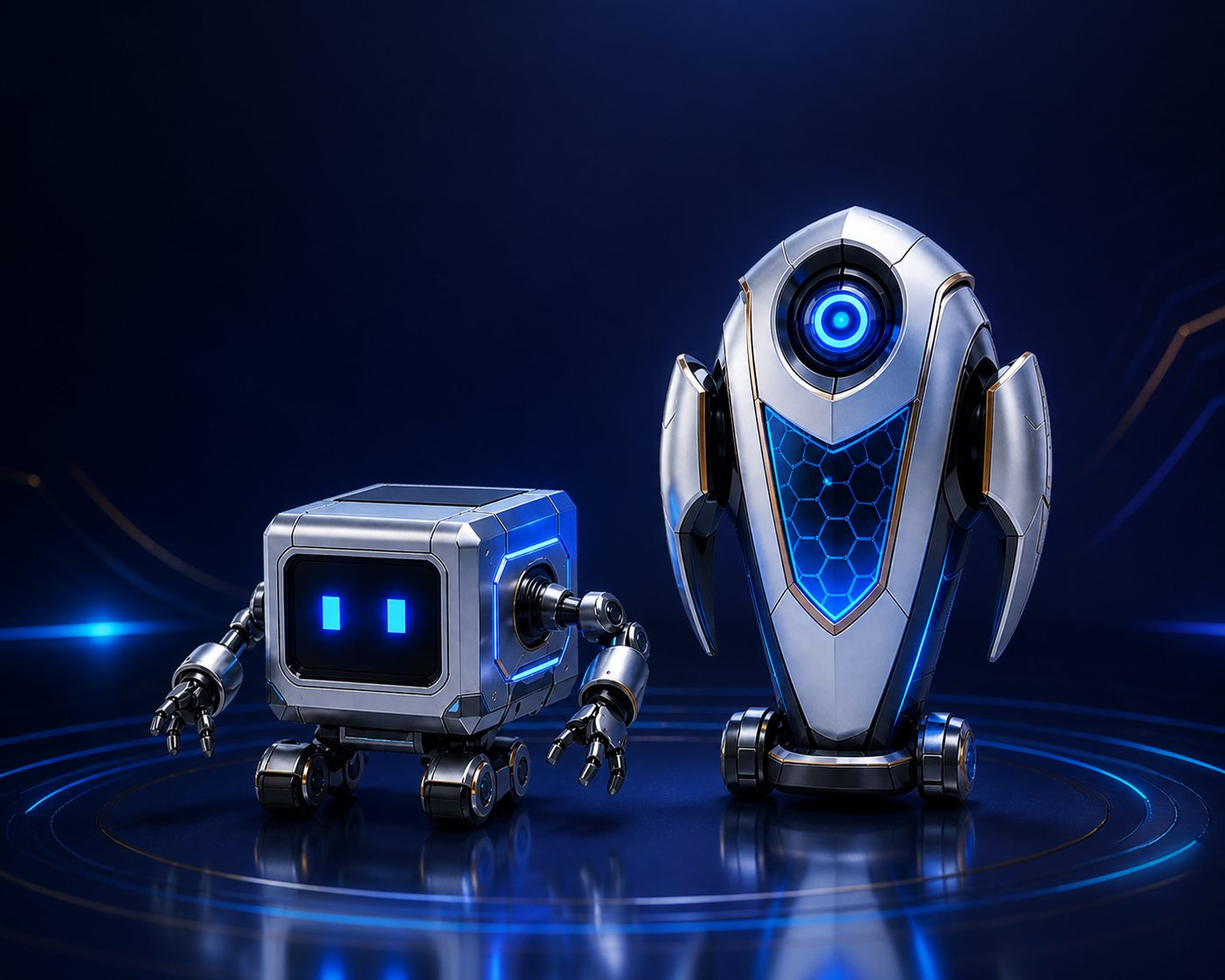 Patch and Aegis representing the Ask Your Business AI Agent
